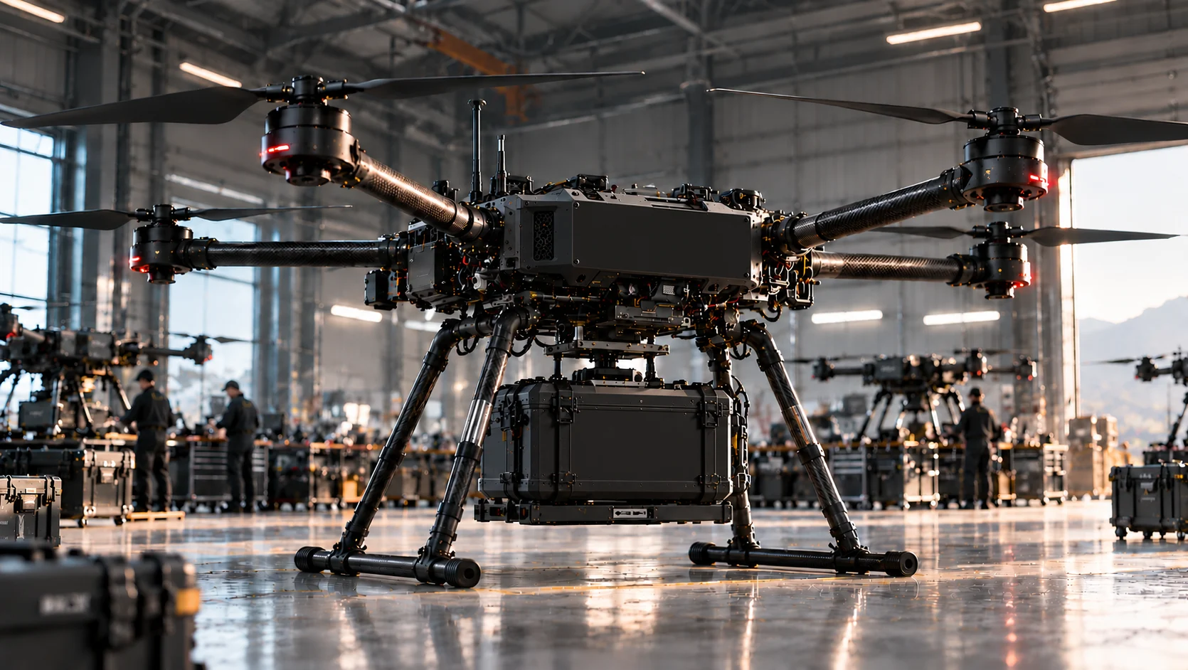 Empyre heavy-lift drone in hangar